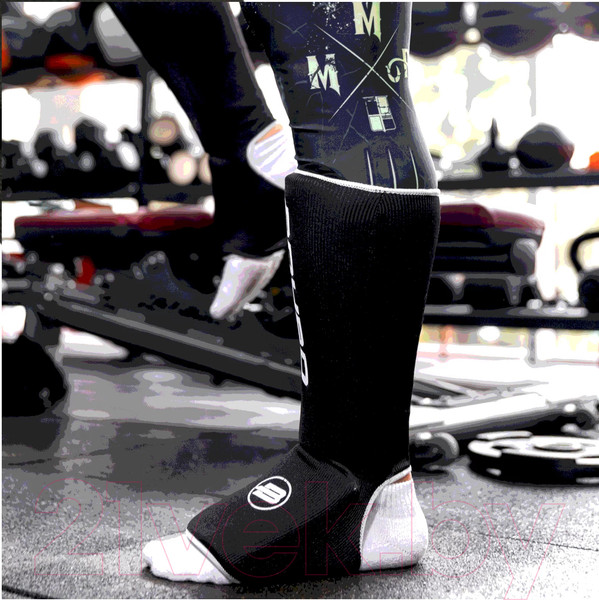 Изображение товара Защита голень-стопа для единоборств BoyBo BF243 (M, черный)