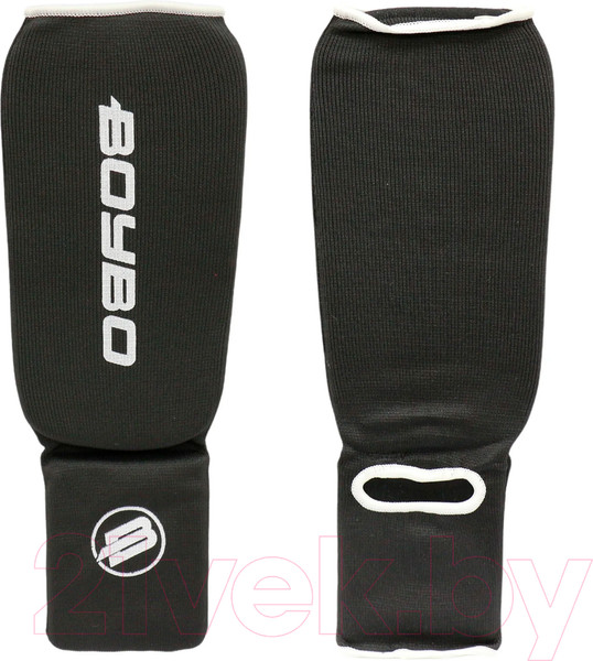 Изображение товара Защита голень-стопа для единоборств BoyBo Хлопчатобумажная BF243 (L, черный)