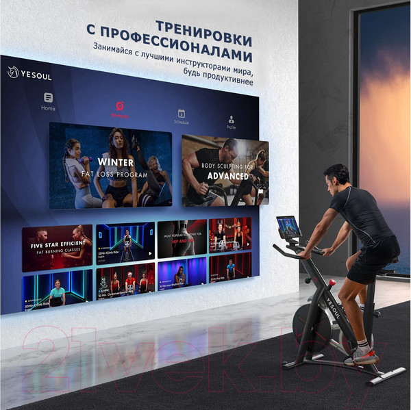 Изображение товара Велотренажер DFC Yesoul BS3-W-21.5 (белый)