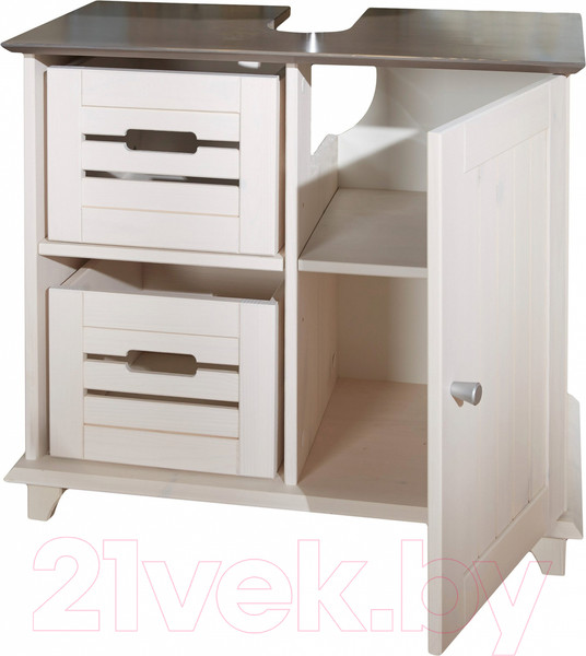 Изображение товара Ящик для тумбы в ванную Dipriz Venezia / Д.7444-2 (2шт, белый воск)