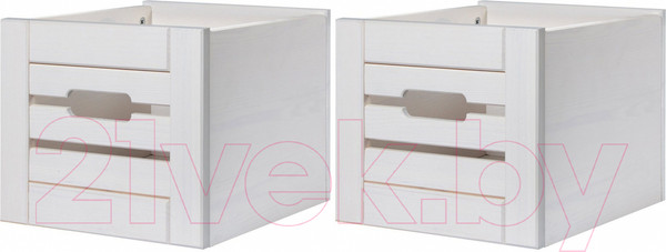 Изображение товара Ящик для тумбы в ванную Dipriz Venezia / Д.7444-2 (2шт, белый воск)