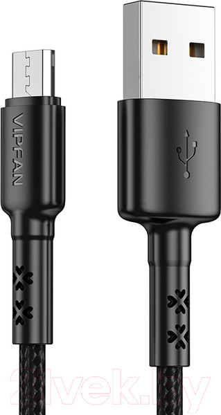 Изображение товара Кабель Vipfan X02 USB-Micro (1.8м, черный)