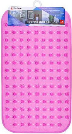Изображение товара Коврик для ванной Perfecto Linea 22-267376 (розовый)