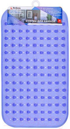 Изображение товара Коврик для ванной Perfecto Linea 22-267377 (синий)