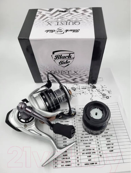 Изображение товара Катушка безынерционная Black Side Quest X 2500 FD / BSQX2500FD (5+1 подш.)