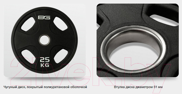 Изображение товара Диск для штанги Bronze Gym BGPLP250