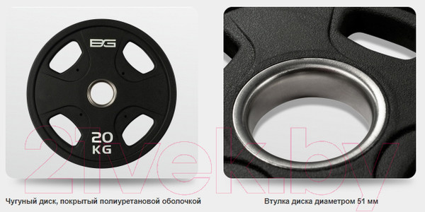 Изображение товара Диск для штанги Bronze Gym BGPLP200