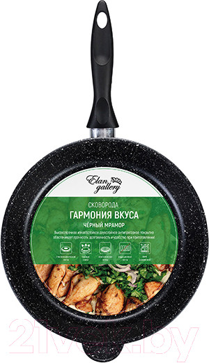 Изображение товара Сковорода Elan Gallery Гармония вкуса / 120111 (черный мрамор)