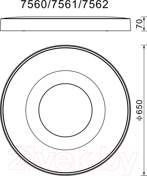 Изображение товара Потолочный светильник Mantra Coin 7561