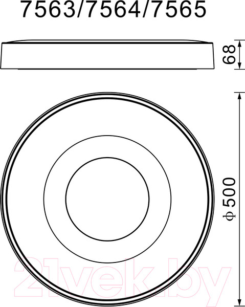 Изображение товара Потолочный светильник Mantra Coin 7563