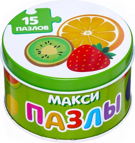 Изображение товара Развивающий игровой набор Puzzle Time Фрукты и овощи Макси-пазлы / 7860029 (30эл)