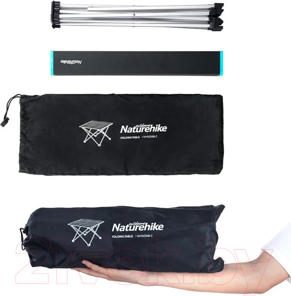 Изображение товара Стол складной Naturehike FT08 NH19Z008-Z / 6927595750872 (L, серый)