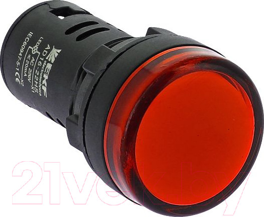 Изображение товара Лампа сигнальная EKF AD16-16HS / ledm-ad16-16-r (красный)