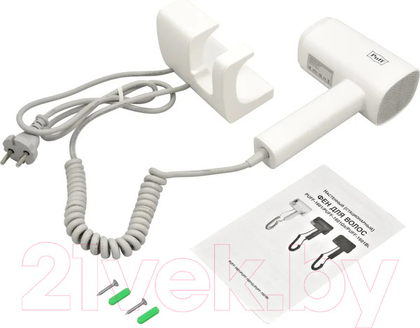 Изображение товара Фен настенный Puff 1601 (белый матовый)