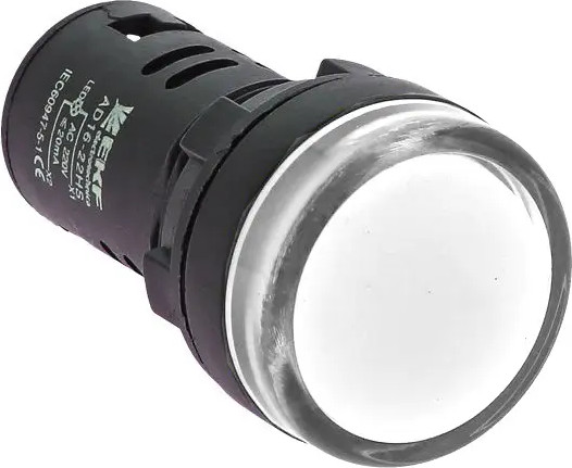 Изображение товара Лампа сигнальная EKF AD16-22HS / ledm-ad16-w (белый)