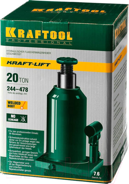 Изображение товара Бутылочный домкрат Kraftool Kraft-Lift / 43462-20_z01