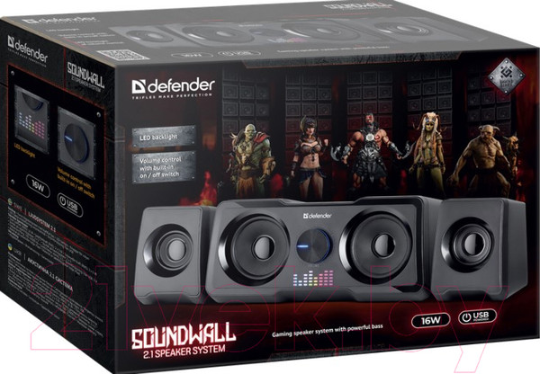 Изображение товара Мультимедиа акустика Defender Soundwall / 65214