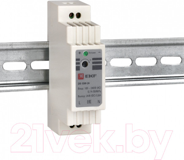 Изображение товара Блок питания на DIN-рейку EKF PROxima DR-15W-24