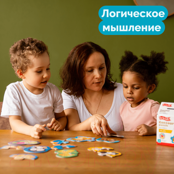 Изображение товара Развивающий игровой набор Baby Toys Половинки. Дикие животные / 04121