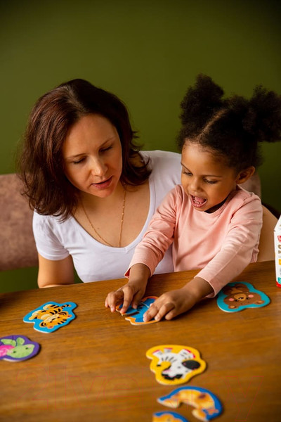 Изображение товара Развивающий игровой набор Baby Toys Половинки. Дикие животные / 04121