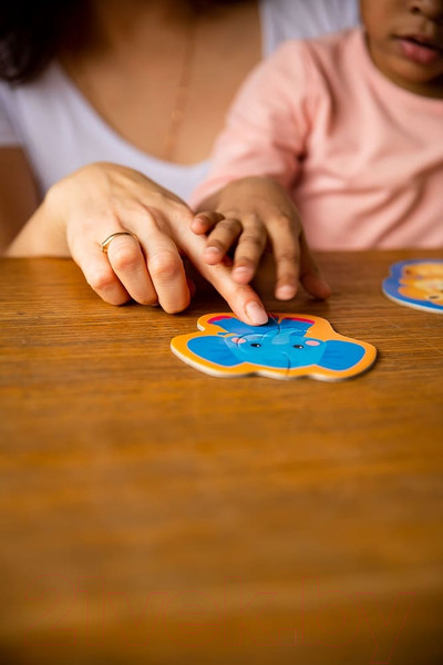 Изображение товара Развивающий игровой набор Baby Toys Половинки. Дикие животные / 04121