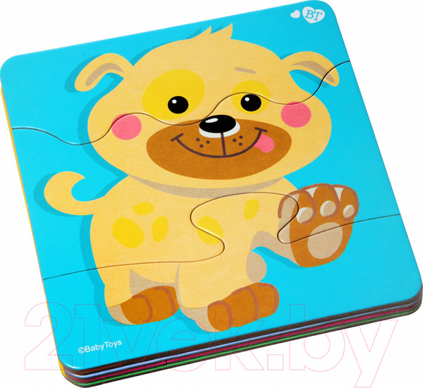 Изображение товара Развивающий игровой набор Baby Toys Тройной зигзаг. Домашние животные / 02500
