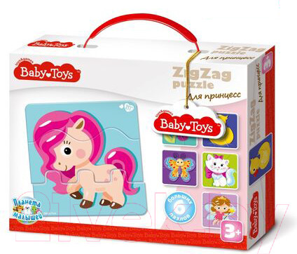 Изображение товара Развивающий игровой набор Baby Toys Тройной зигзаг. Для принцесс / 02503