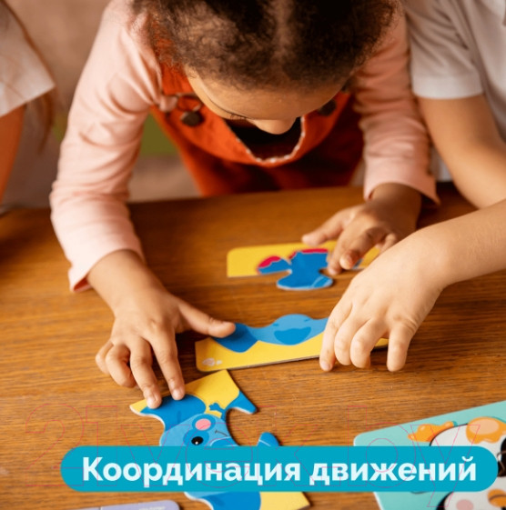 Изображение товара Развивающий игровой набор Baby Toys Тройной зигзаг. Зверята / 02501