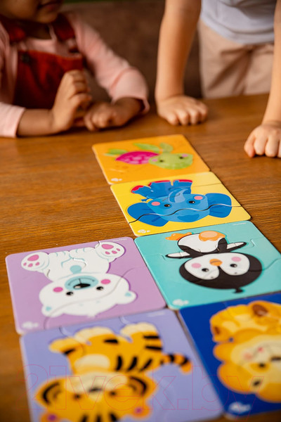Изображение товара Развивающий игровой набор Baby Toys Тройной зигзаг. Зверята / 02501
