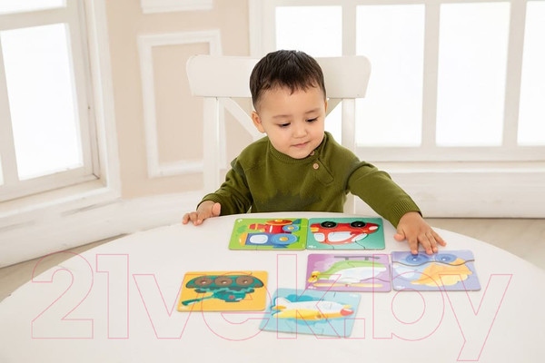 Изображение товара Развивающий игровой набор Baby Toys Тройной зигзаг. Транспорт / 02502