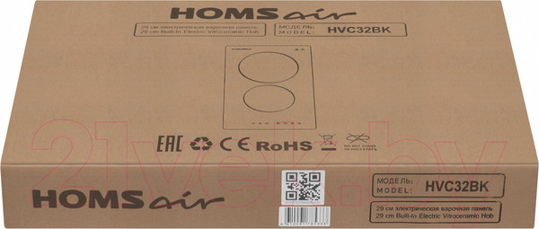 Изображение товара Электрическая варочная панель HOMSair HVC32BK