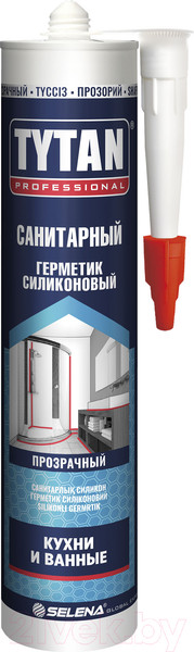 Герметик силиконовый Tytan Professional Санитарный (280мл, бесцветный)