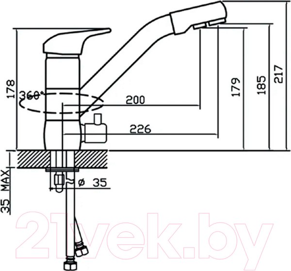 Изображение товара Смеситель Ekko E4304
