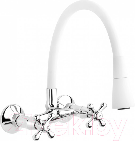 Изображение товара Смеситель Invena BC-24-E2S-L (белый)