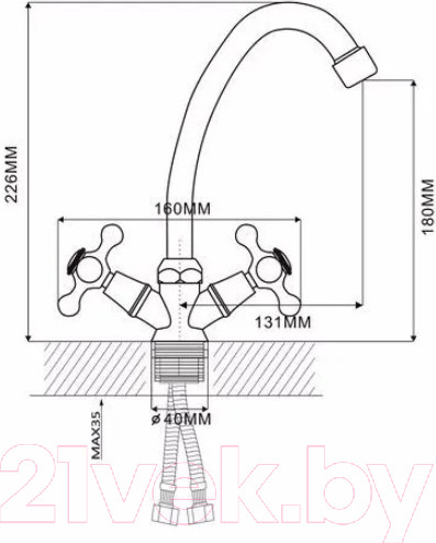 Изображение товара Смеситель Ekko E42020