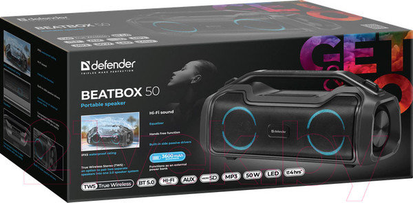 Изображение товара Портативная колонка Defender Beatbox 50 / 65950