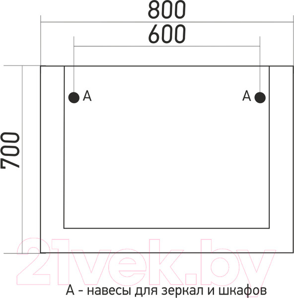 Изображение товара Зеркало Mixline Сура 80 539944