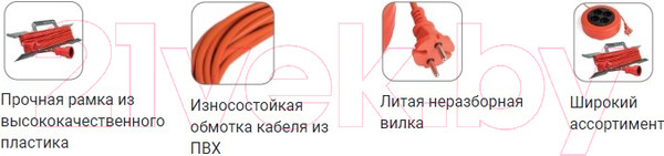 Изображение товара Удлинитель на рамке EKF USRB02-16-310-1-10