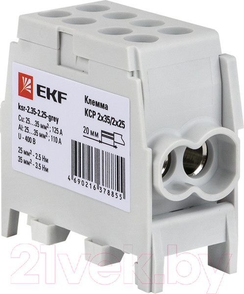 Изображение товара Клемма EKF PROxima KSR-2.35-2.25-Grey