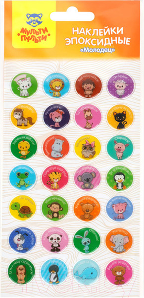 Изображение товара Набор наклеек Мульти-пульти Молодец / ES_40041