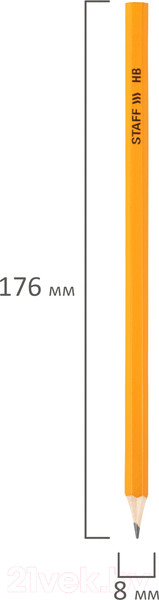 Изображение товара Набор простых карандашей Staff 181880 (72шт)