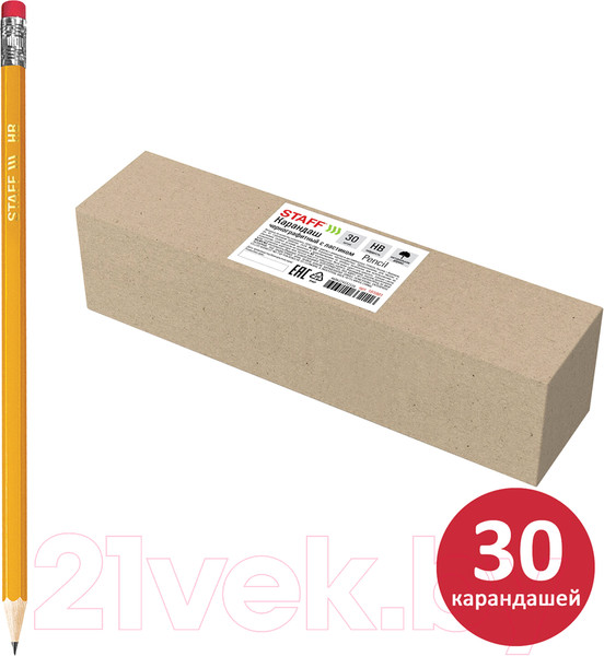 Изображение товара Набор простых карандашей Staff 181881 (30шт)