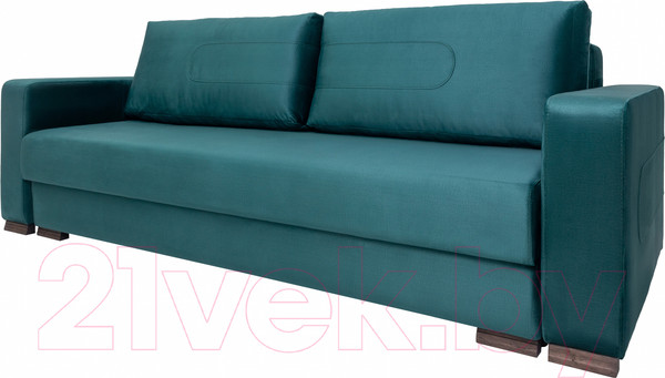 Изображение товара Диван KRONES Цезарь 2 (велюр насыщенный сине-зеленый)