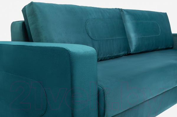 Изображение товара Диван KRONES Цезарь 2 (велюр насыщенный сине-зеленый)