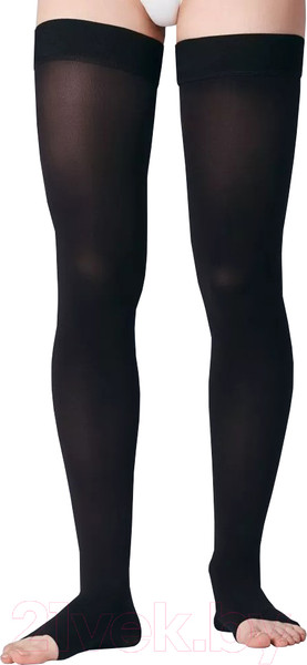 Изображение товара Чулки компрессионные Venoteks 1P280 стандарт 1 кл.к. (р.3, черный)