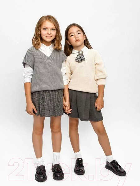 Изображение товара Жилет детский Amarobaby Knit / AB-OD21-KNIT10/11-122 (серый, р. 122)