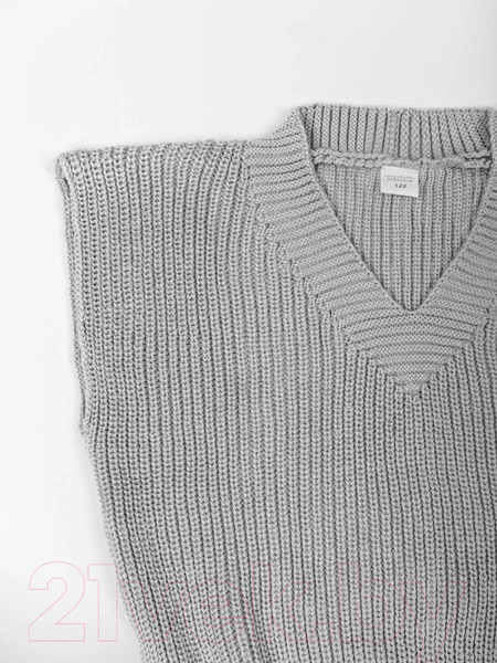 Изображение товара Жилет детский Amarobaby Knit / AB-OD21-KNIT10/11-122 (серый, р. 122)