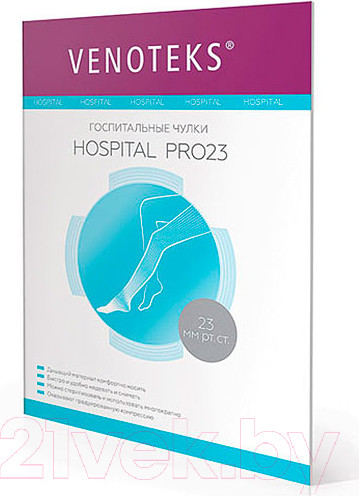 Изображение товара Чулки компрессионные Venoteks 2R236 2 кл.к. (L, белый)