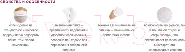 Изображение товара Чулки компрессионные Venoteks 2R236 2 кл.к. (L, белый)