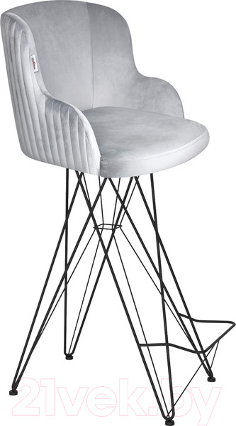 Изображение товара Стул барный Sheffilton SHT-ST39-1/S66 (серое облако/черный муар)